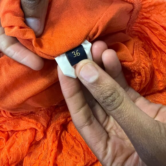 GANNI Ruched Lace Midi Dress - Picture 14 of 14